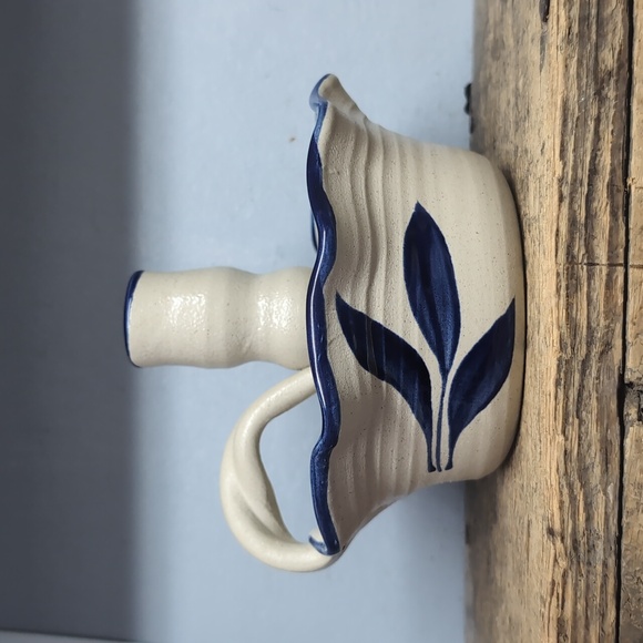 Vintage Williamsburg Handcrafted Pottery Candle Holder - Picture 3 of 5